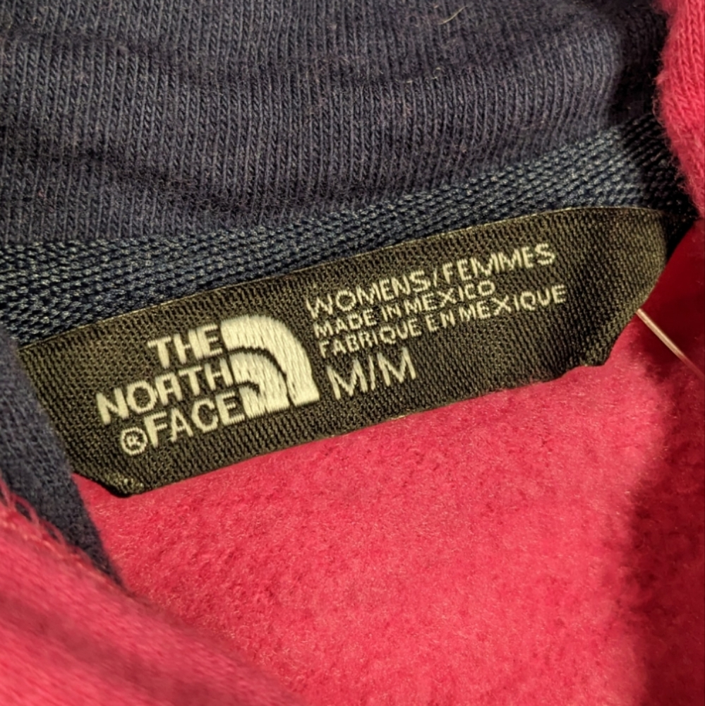 The North Face Women's Medium Half Dome Hot Pink & Navy Full Zip Hoodie NWT - Picture 12 of 14